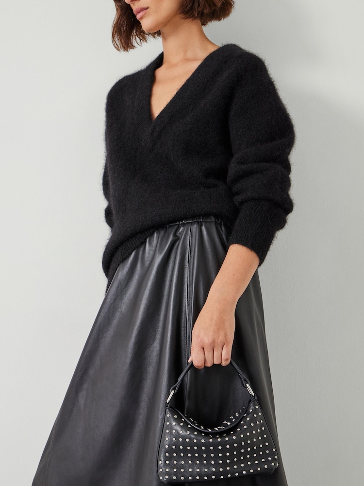 Hush Black Mini Stevie Leather Stud Bag - Image 5 of 5