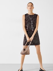 Hush Brown Zarina Sequin Top - Image 2 of 5