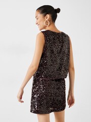Hush Brown Zarina Sequin Top - Image 3 of 5