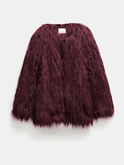 Hush Red Eleanor Faux Fur Jacket - Image 5 of 5