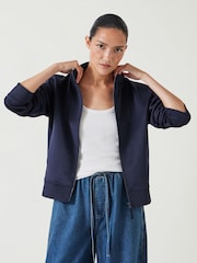 Hush Blue Blue Zanna Zip Up Sweatshirt - Image 1 of 5