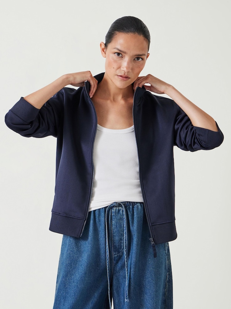 Hush Blue Blue Zanna Zip Up Sweatshirt - Image 1 of 5