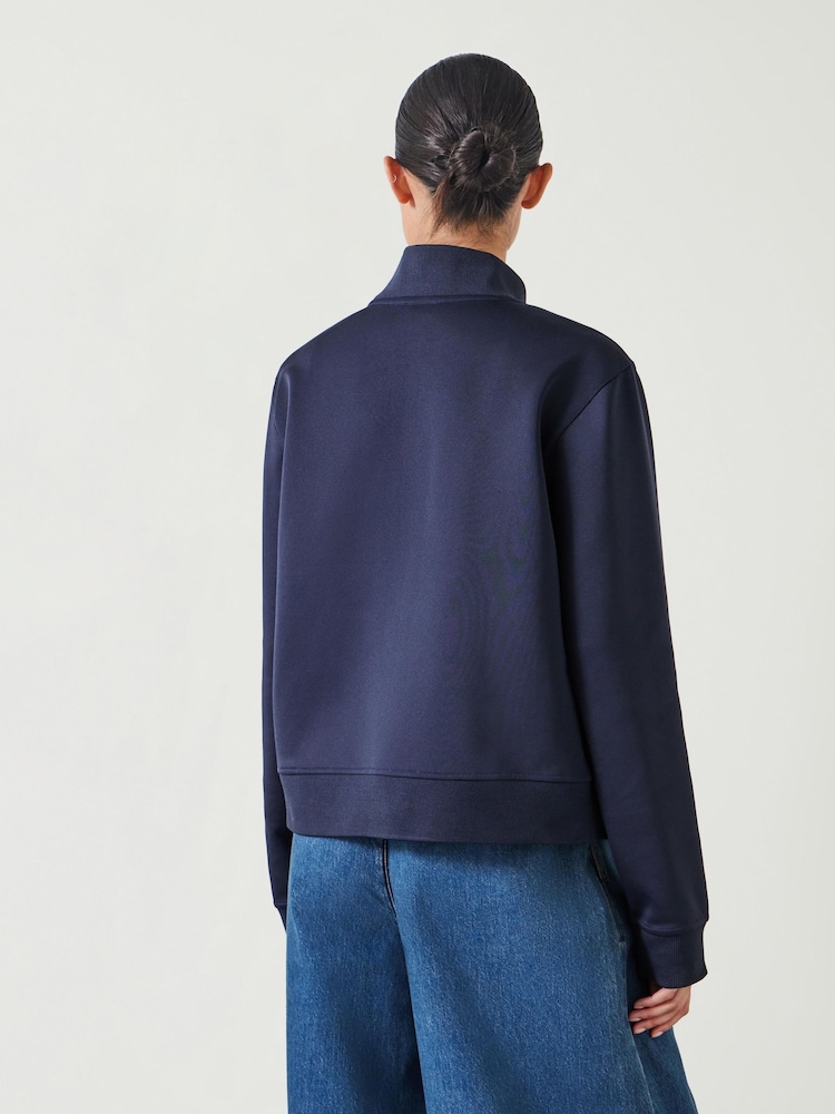 Hush Blue Blue Zanna Zip Up Sweatshirt - Image 3 of 5
