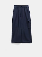 Hush Blue Aria Cargo Wool Maxi Skirt - Image 5 of 5