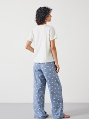 Hush Blue Lucy Cotton Viscose T-Shirt Pyjama Set - Image 2 of 5