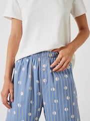 Hush Blue Lucy Cotton Viscose T-Shirt Pyjama Set - Image 4 of 5