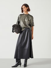 Hush Green Holly Sequin T-Shirt - Image 2 of 5