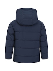 Mountain Warehouse Blue Kids Manta Borg Lined Padded Jacket - Image 3 of 5