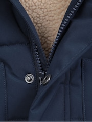 Mountain Warehouse Blue Kids Manta Borg Lined Padded Jacket - Image 5 of 5