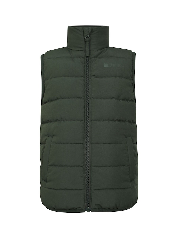 Mountain Warehouse Green Kids Rocko Water Resistant Padded Gilet - Image 1 of 6