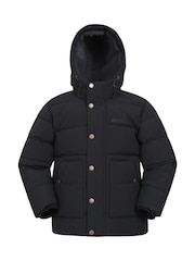 Mountain Warehouse Black Kids Manta Borg Lined Padded Jacket - Image 1 of 5