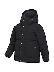Mountain Warehouse Black Kids Manta Borg Lined Padded Jacket - Image 4 of 5