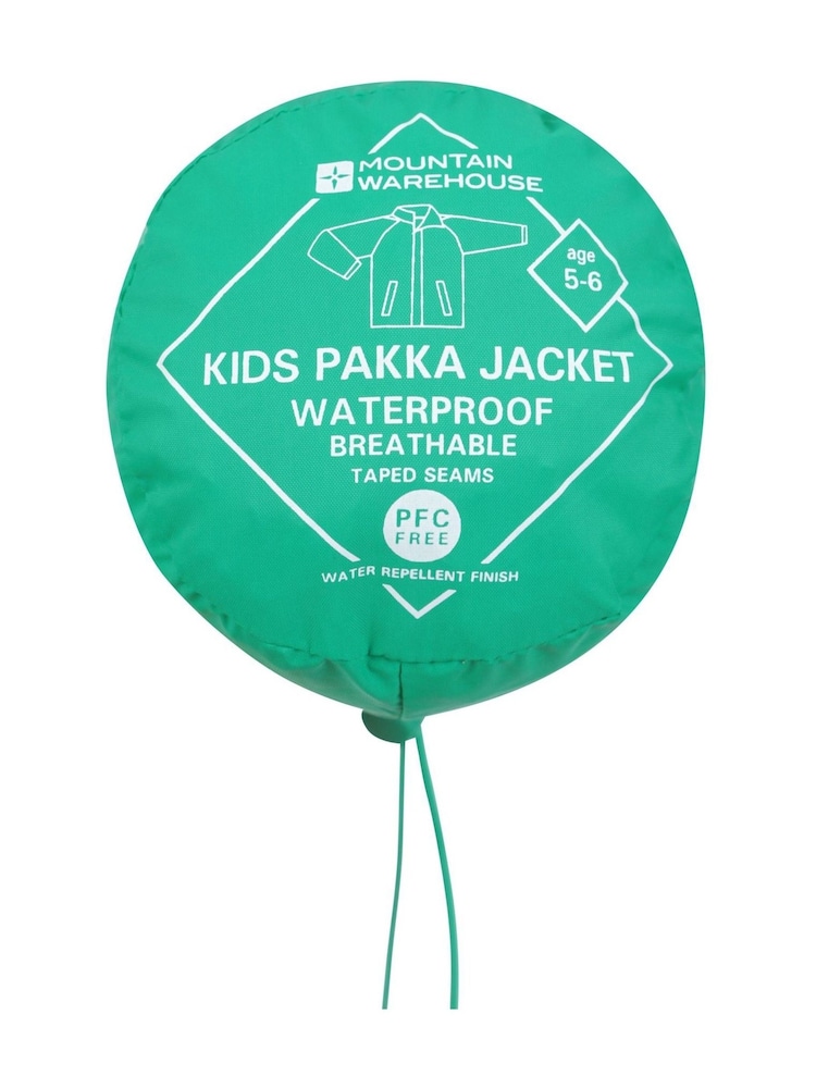 Mountain Warehouse Green Kids Pakka II Waterproof Jacket - Image 9 of 9
