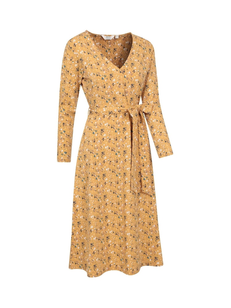 Mountain Warehouse Yellow Womens Santorini Midi Wrap Dress - Image 2 of 7
