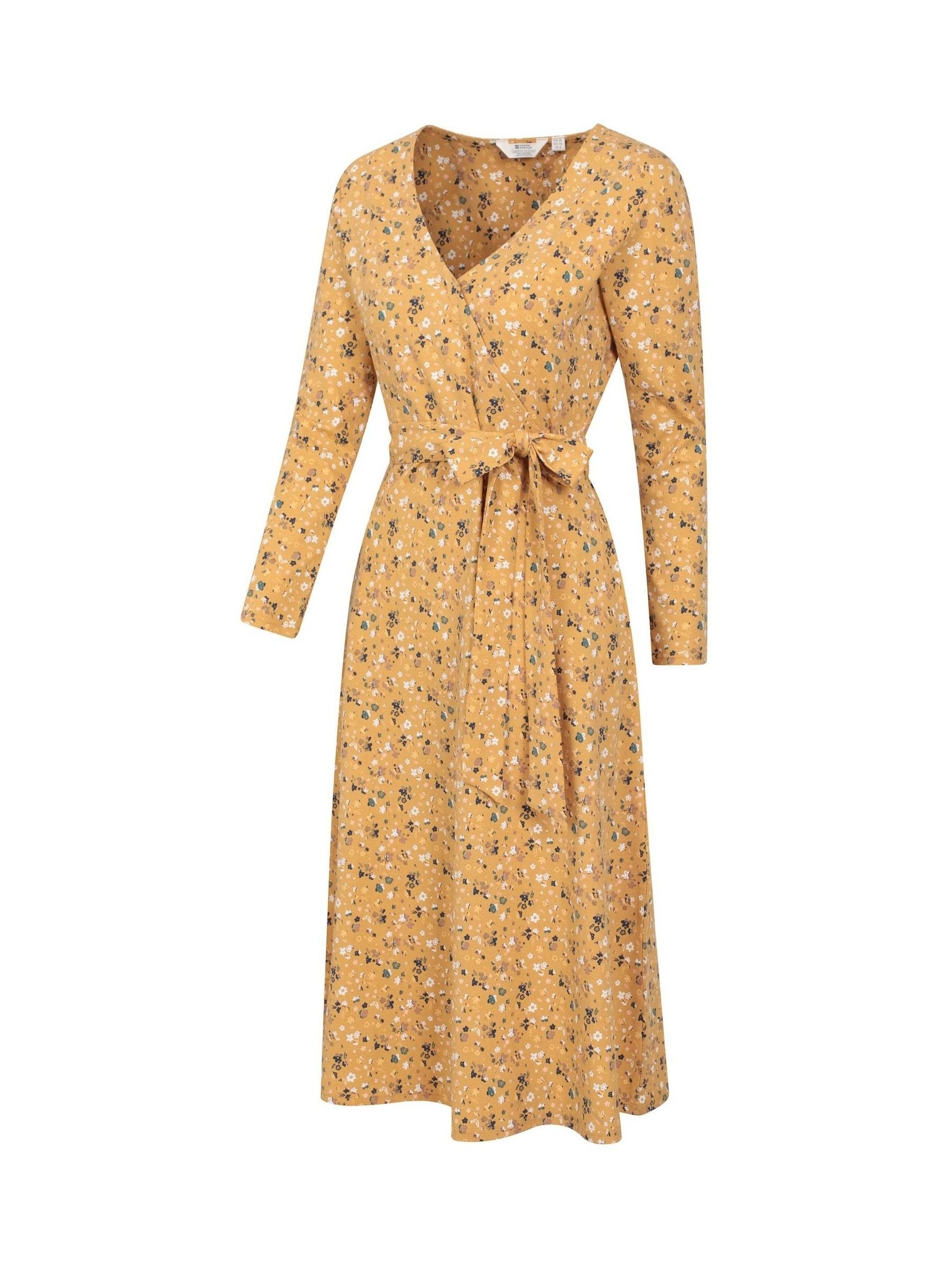 Buy Mountain Warehouse Yellow Womens Santorini Midi Wrap Dress from the Next UK online shop