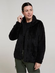 Mountain Warehouse Black Teddy Womens FulL Zip Fleece - Image 1 of 4