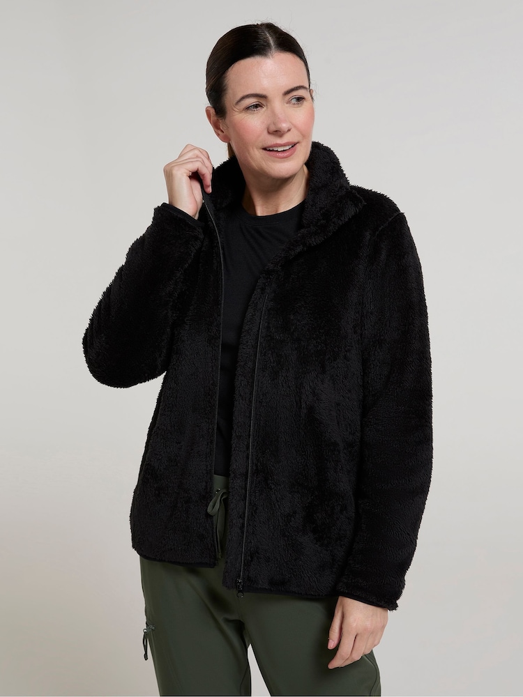 Mountain Warehouse Black Teddy Womens FulL Zip Fleece - Image 1 of 4