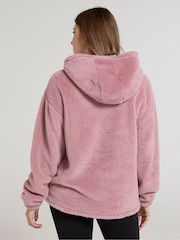 Mountain Warehouse Pink Womens Teddy Hooded Fleece - Image 2 of 4