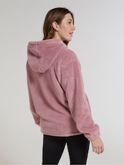 Mountain Warehouse Pink Womens Teddy Hooded Fleece - Image 3 of 4