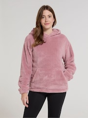 Mountain Warehouse Pink Womens Teddy Hooded Fleece - Image 4 of 4