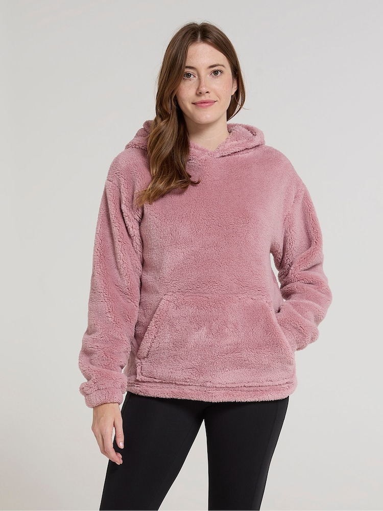 Mountain Warehouse Pink Womens Teddy Hooded Fleece - Image 4 of 4