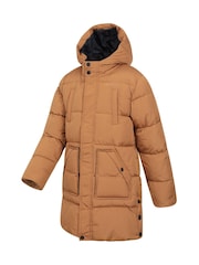 Mountain Warehouse Yellow Kids Theo Water Resistant Longline Jacket - Image 4 of 5