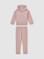 Reiss Mink Harp Cotton Blend Hoodie And Joggers Set - Image 1 of 4