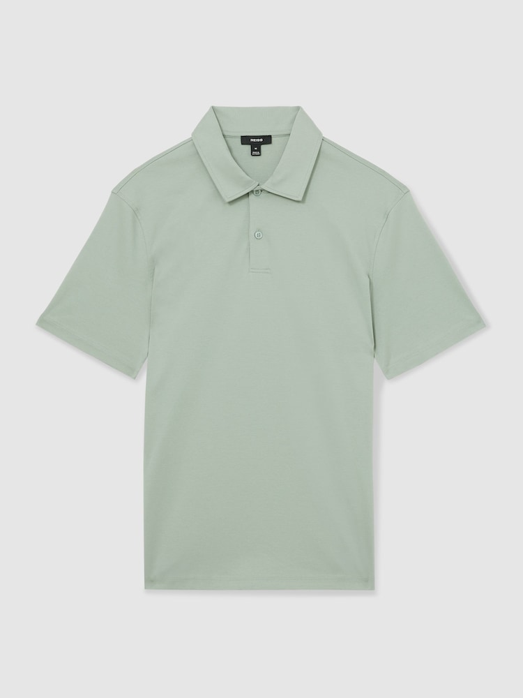 Reiss Sage Earl Cotton Short-Sleeve Polo Shirt - Image 2 of 5