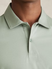 Reiss Sage Earl Cotton Short-Sleeve Polo Shirt - Image 3 of 5