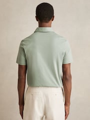 Reiss Sage Earl Cotton Short-Sleeve Polo Shirt - Image 4 of 5