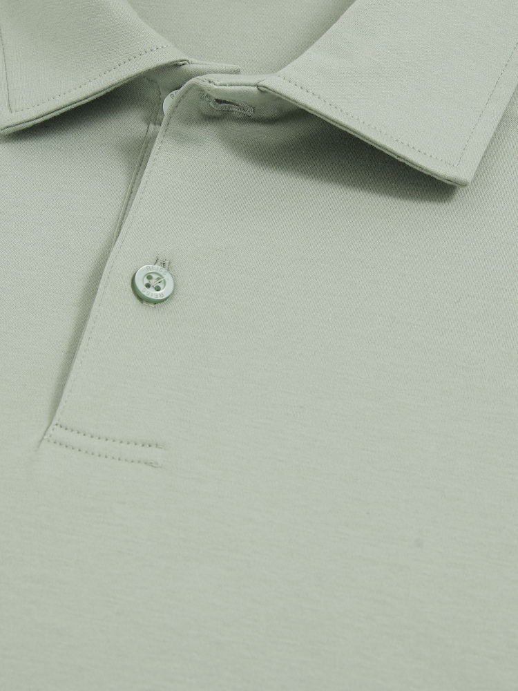 Reiss Sage Earl Cotton Short-Sleeve Polo Shirt - Image 5 of 5