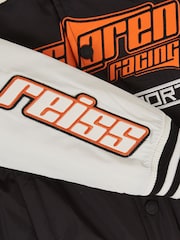 Reiss Black/Off White Zoom 13-14 yrs McLaren F1 Team Bomber Jacket Unisex Fit - Image 6 of 9