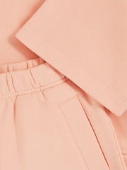Reiss Peach Meg Cotton-Blend Sweatshirt And Shorts Set - Image 4 of 4