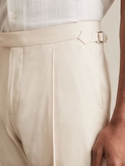 Reiss Stone Cantwell Cotton-Blend Tapered Trousers - Image 4 of 6
