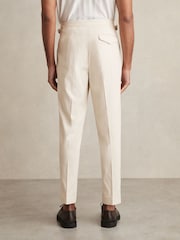 Reiss Stone Cantwell Cotton-Blend Tapered Trousers - Image 5 of 6