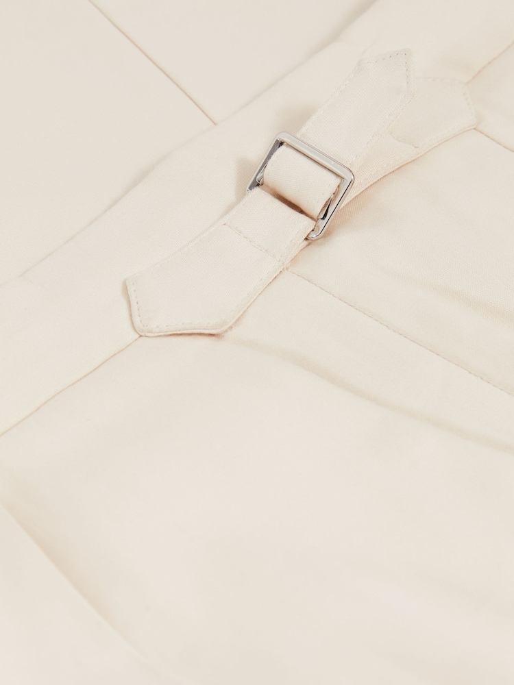 Reiss Stone Cantwell Cotton-Blend Tapered Trousers - Image 6 of 6