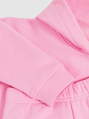 Reiss Bright Pink Harp Cotton Blend Hoodie And Joggers Set - Image 4 of 4