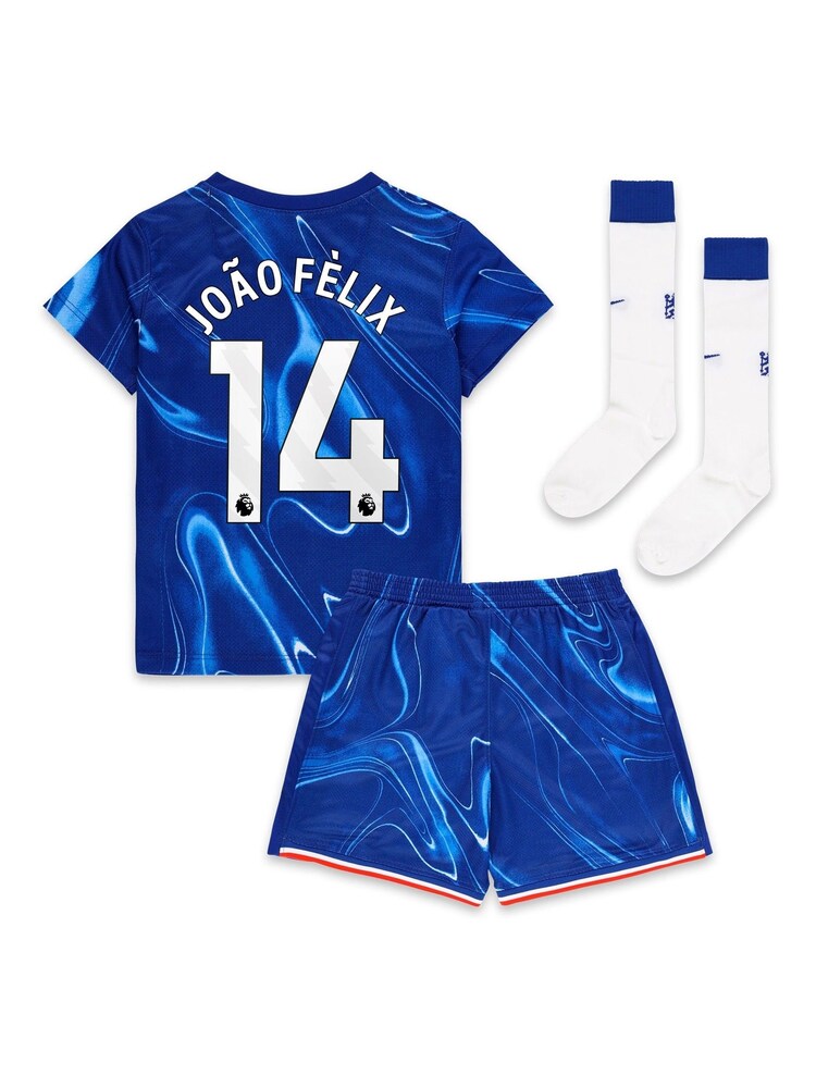 Nike Blue Chelsea Home Stadium Kit 2024-25 Infants Joao Felix 14 - Image 2 of 3 Nike Blue Chelsea Home Stadium Kit 2024-25 Infants Joao Felix 14 - Image 2 of 3