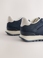 Navy Blue Elastic Lace Trainers - Image 4 of 5