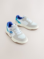 White Sonic Touch Fastening Elastic Lace Trainers - Image 1 of 5