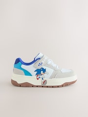 White Sonic Touch Fastening Elastic Lace Trainers - Image 2 of 5