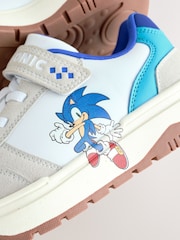White Sonic Touch Fastening Elastic Lace Trainers - Image 5 of 5