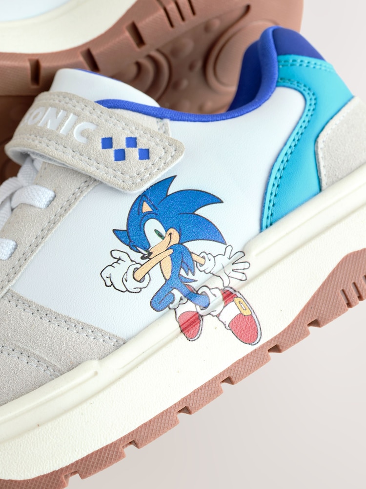 White Sonic Touch Fastening Elastic Lace Trainers - Image 5 of 5