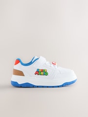 White Mario Elastic Lace Trainers - Image 9 of 10