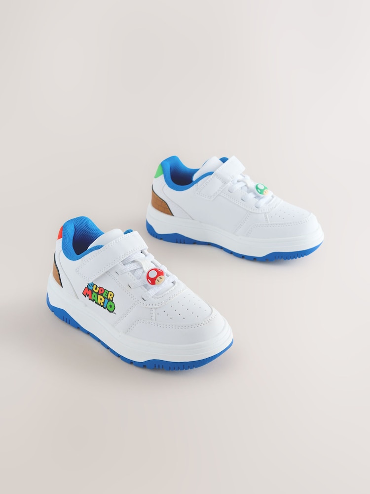 White Mario Elastic Lace Trainers - Image 10 of 10