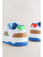 White Mario Elastic Lace Trainers - Image 4 of 10