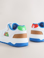 White Mario Elastic Lace Trainers - Image 7 of 10