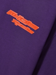 Reiss Purple Nakata McLaren F1 Team Oversize Logo T-Shirt Unisex Fit - Image 9 of 9
