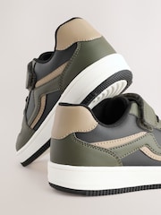 Black/Khaki Elastic Lace Trainers - Image 5 of 6
