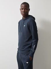 Reiss Airforce Blue Apex McLaren F1 Team Interlock Hoodie - Image 1 of 8